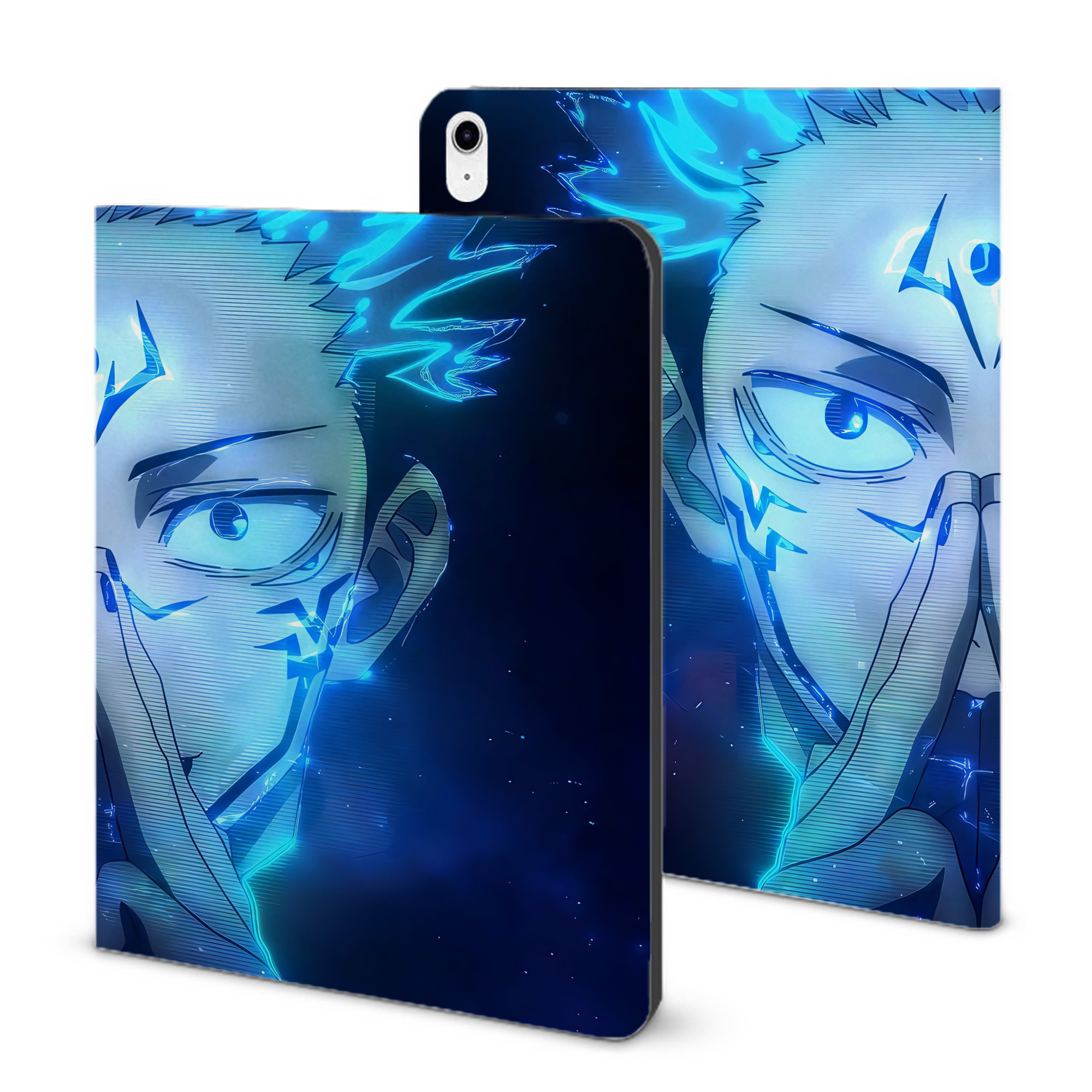 （画像用） 呪術廻戦 Jujutsu Kaisen IPad ケース ブック型 PUレザー TPU 耐衝撃 軽量 薄型 ペン収納なし 全面保護 IPad 各モデル対応
